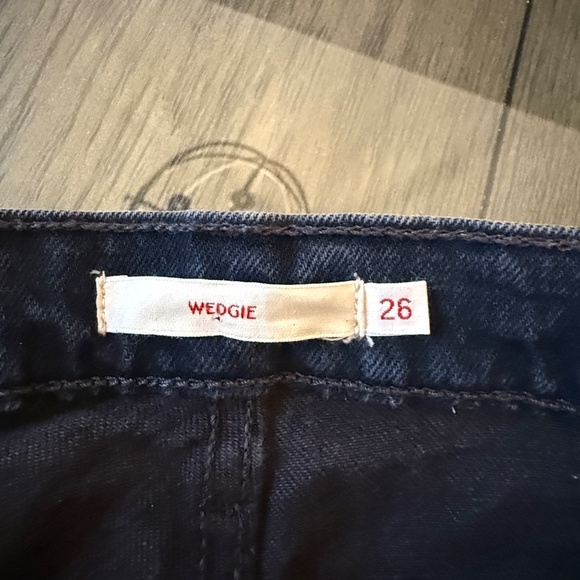 Levi's® Premium WEDGIE STRAIGHT FIT WOMEN'S JEANS Black 31910 - Picture 13 of 14